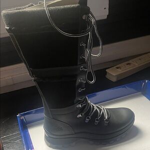 Bos. & Co. Black Winter Lace-Up Boots